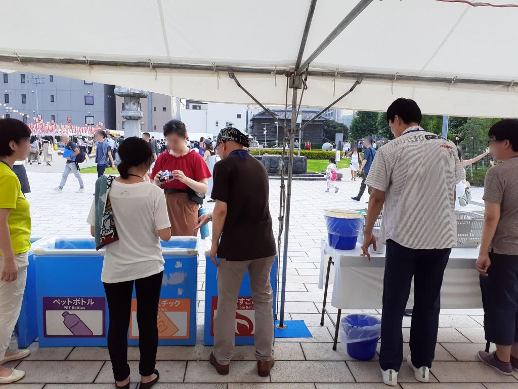  "Tsukiji Honganji Noryo Bon Dance Festival" Eco Volunteer Report