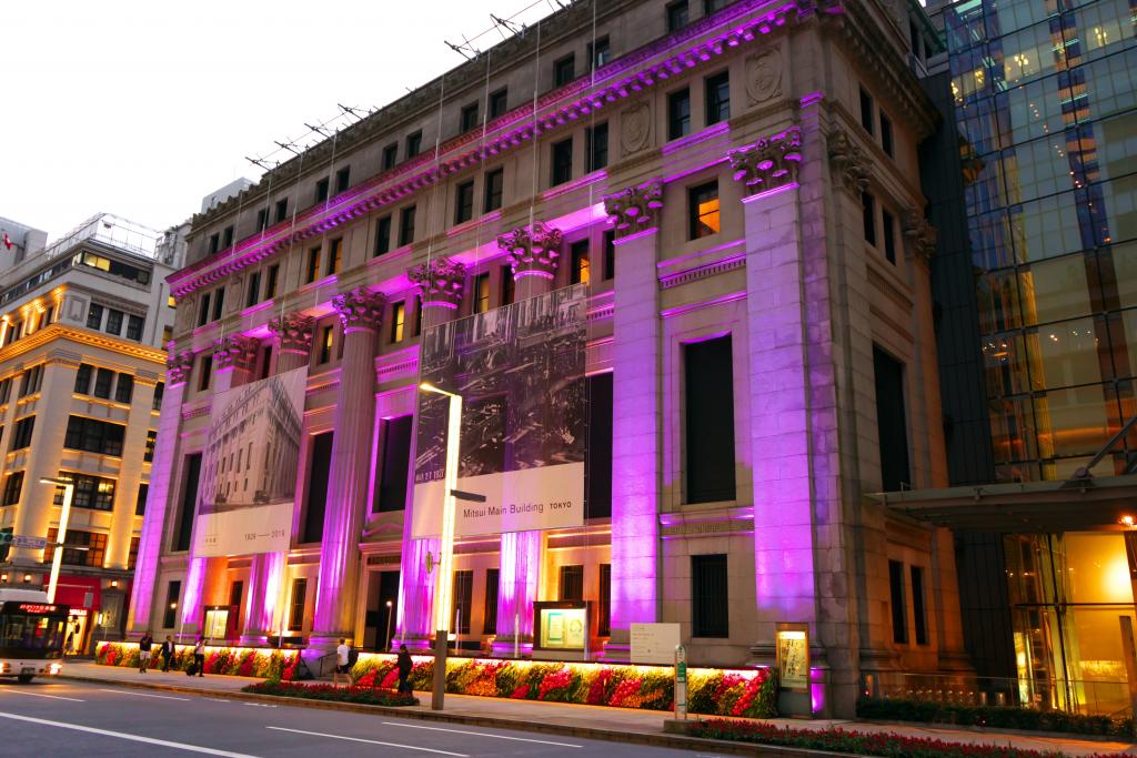 Light-up of the important cultural property Mitsui Main Building "ECO EDO Nihonbashi" and "90th anniversary of the opening of the important cultural property "Mitsui Main Building"