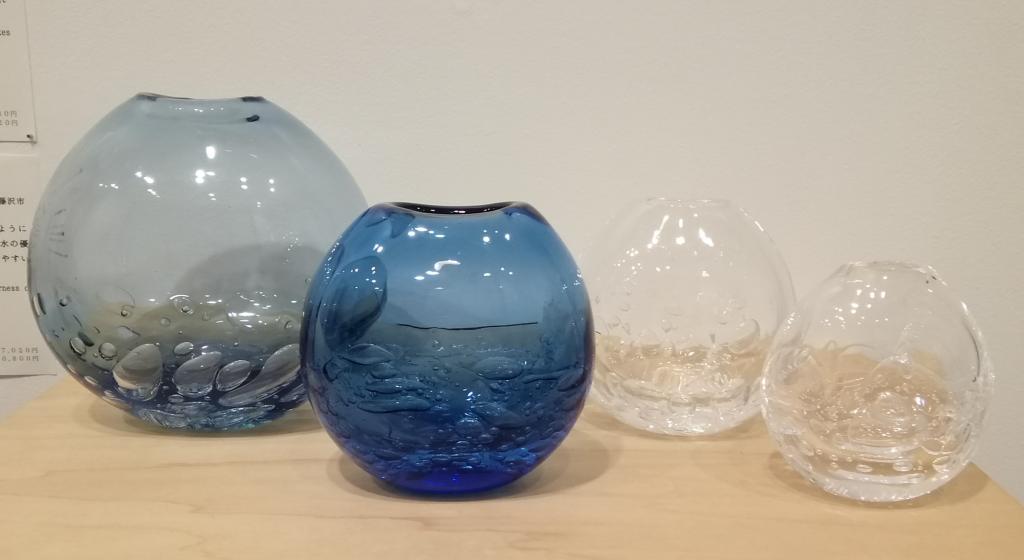 One foam left 2 pieces: 2 blue: Clear FUSION FACTORY Summer Glass Exhibition-Nihonbashi Kiya Main Store izutuki-