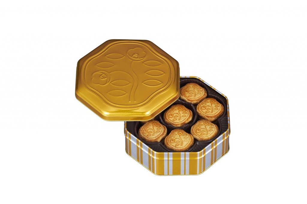 ◎　Limited can 32 Hanatsubaki biscuits Orange 2,160 yen (tax included) Seasonal products Autumn cheesecake (marron) Autumn hand-baked cheesecake (marron) and Hanatsubaki biscuits limited can orange, etc. ~ Shiseido Parlour Ginza Main Store Shop ~