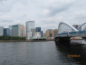 Hamarikyu Garden, Tsukiji Market Quay and Tsukiji Ohashi Tsukiji Ohashi Bridge