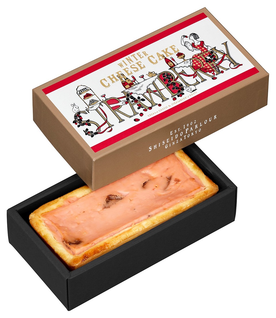 Winter hand-baked cheesecake (strawberry) 1 Motoiri 2,700 yen (tax included) Annual seasonal product Winter cheesecake (strawberry), winter hand-baked cheesecake (strawberry)
　-Shiseido Parlour~